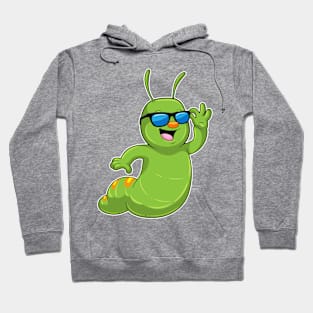 Caterpillar with Sunglasses Hoodie